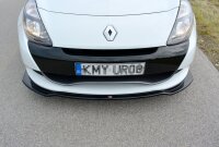 Maxton Design Front extension V.1 black gloss - Renault Clio MK3 RS Facelift