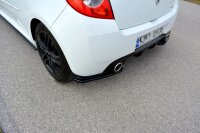 Maxton Design Rear extension Flaps diffuser black gloss - Renault Clio MK3 RS Facelift