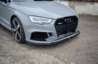 Maxton Design Front extension V.2 black gloss - Audi RS3 8V FL Limosine