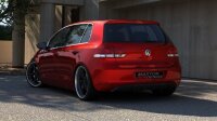 Maxton Design Rear bumper black gloss - VW Golf 6 w/o...