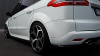 Maxton Design Rear extension Flaps diffuser black gloss - Ford S-Max Titanium MK1 FL