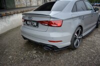 Maxton Design Splitter / Diffuser rear extension black gloss - Audi RS3 8V FL Limosine