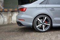 Maxton Design Splitter / Diffuser rear extension black gloss - Audi RS3 8V FL Limosine