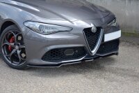 Maxton Design Front extension V.1 black gloss - Alfa Romeo Giulia Veloce