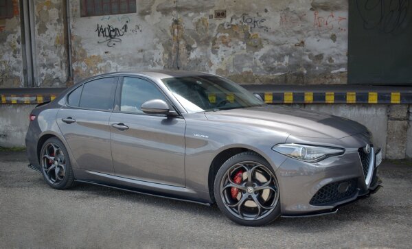 Maxton Design Seitenschweller Ansatz schwarz Hochglanz - Alfa Romeo Giulia Veloce