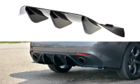 Maxton Design Diffuser rear extension black gloss - Alfa...