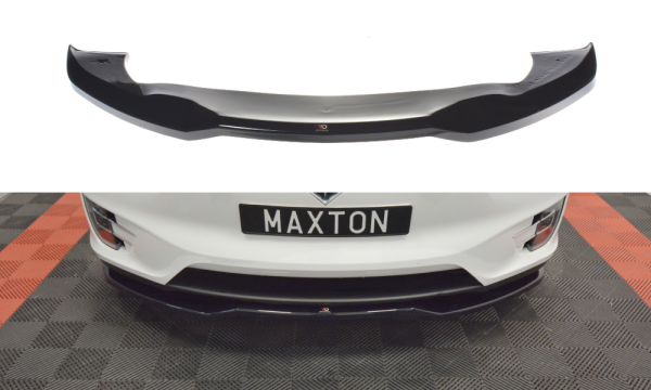 Maxton Design Front extension V.2 black gloss - Tesla Model X