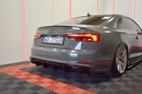 Maxton Design Diffuser rear extension black gloss - Audi...