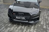 Maxton Design Front extension V.1 black gloss - Audi RS3...