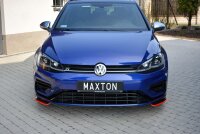 Maxton Design Front extension V.8 black gloss - VW Golf 7 R / R-Line Facelift