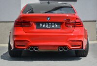 Maxton Design Heckansatz Flaps Diffusor V.1 schwarz Hochglanz - BMW M3 F80