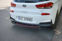 Maxton Design Diffuser rear extension black gloss - Hyundai I30 N MK3 Hatchback