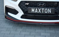 Maxton Design Front Splitter V.2 black gloss - Hyundai I30 N MK3 Hatchback / Fastback