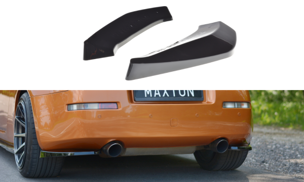 Maxton Design Rear extension Flaps diffuser black gloss - Nissan 350Z