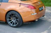 Maxton Design Heckansatz Flaps Diffusor schwarz Hochglanz - Nissan 350Z