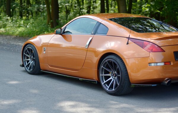 Maxton Design Side skirts extension extension black gloss - Nissan 350Z