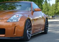 Maxton Design Side skirts extension extension black gloss - Nissan 350Z