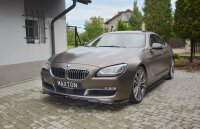 Maxton Design Front extension black gloss - BMW 6 Series...