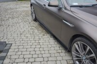 Maxton Design Side skirts extension extension black gloss - BMW 6 Series Gran Coupe