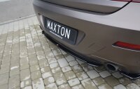 Maxton Design Middle diffuser rear extension black gloss - BMW 6 Series Gran Coupe