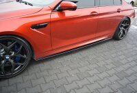 Maxton Design Side skirts extension extension black gloss - BMW M6 Gran Coupe