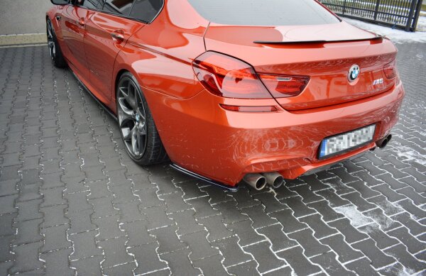 Maxton Design Heckansatz Flaps Diffusor schwarz Hochglanz - BMW M6 Gran Coupe