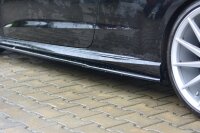 Maxton Design Side skirts extension extension black gloss - Audi S3 / A3 S-Line 8V / 8V FL Hatchback