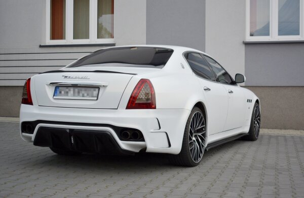 Maxton Design Side skirts extension extension black gloss - Maserati Quattroporte MK5 Facelift