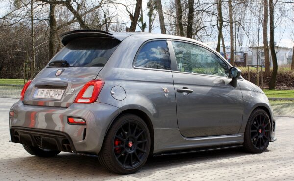 Maxton Design Spoiler Cap schwarz Hochglanz - Fiat 500 ABARTH MK1 Facelift