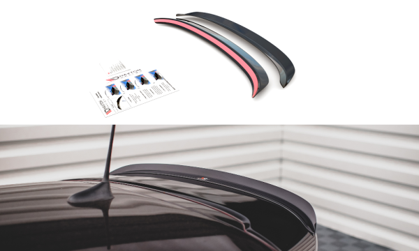Maxton Design Spoiler Cap schwarz Hochglanz - Fiat 500 ABARTH MK1 Facelift