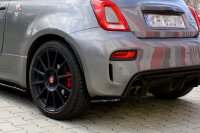 Maxton Design Heckansatz Flaps Diffusor schwarz Hochglanz - Fiat 500 ABARTH MK1 Facelift