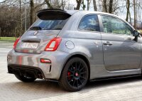 Maxton Design Heckansatz Flaps Diffusor schwarz Hochglanz - Fiat 500 ABARTH MK1 Facelift