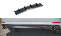Maxton Design Diffuser rear extension black gloss - Audi...