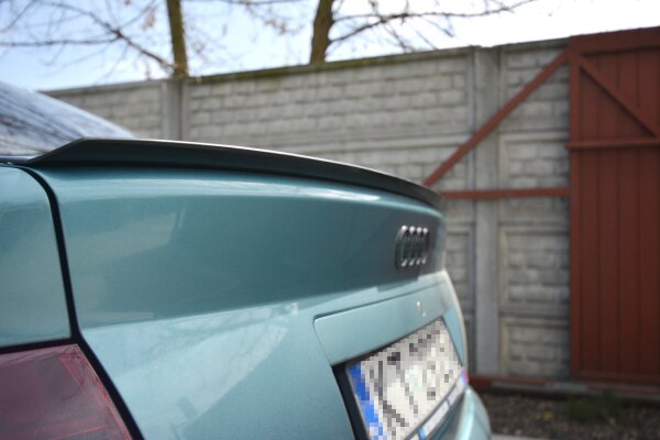 Maxton Design Spoiler Cap schwarz Hochglanz - Audi A4 / S4 B5 Limosine