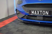 Maxton Design Front extension V.2 black gloss - Ford Focus ST / ST-Line MK4