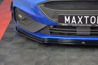 Maxton Design Front extension V.5 black gloss - Ford Focus ST / ST-Line MK4