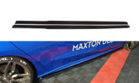 Maxton Design Side skirts extension extension V.3 black...