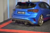 Maxton Design Rear extension Flaps diffuser V.2 black gloss - Ford Focus ST-Line MK4