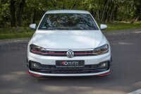 Maxton Design Front extension V.5 black gloss - VW Polo...