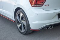 Maxton Design Heckansatz Flaps Diffusor schwarz Hochglanz - VW Polo MK6 GTI