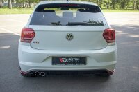 Maxton Design Heckansatz Flaps Diffusor schwarz Hochglanz - VW Polo MK6 GTI