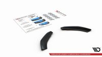 Maxton Design Rear extension Flaps diffuser black gloss - VW Polo MK6 GTI