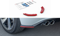 Maxton Design Rear extension Flaps diffuser black gloss - VW Polo MK6 GTI