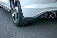 Maxton Design Rear extension Flaps diffuser black gloss - VW Polo MK6 GTI