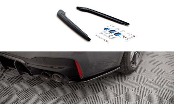 Maxton Design Rear extension Flaps diffuser black gloss - BMW M5 F90
