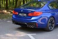 Maxton Design Heckansatz Flaps Diffusor schwarz Hochglanz - BMW M5 F90