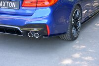 Maxton Design Heckansatz Flaps Diffusor schwarz Hochglanz - BMW M5 F90