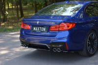 Maxton Design Middle diffuser rear extension black gloss - BMW M5 F90