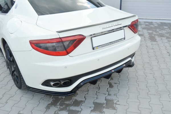 Maxton Design Diffuser rear extension black gloss - Maserati Gran Turismo