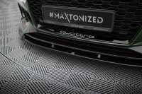 Maxton Design Front extension V.1 black gloss - Audi RS4 B9